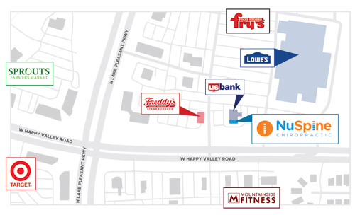 Chiropractic Peoria AZ NuSpine Map